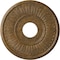 Ekena Millwork Berkshire Ceiling Medallion (Fits Canopies up to 7"), 15 3/4"OD x 3 7/8"ID x 3/4"P, Rubbed Bronze CM15BERZS - alternate 1